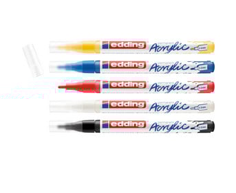 edding 5300 Acrylmarker fein 5er Set