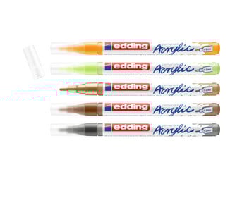 edding 5300 Acrylmarker fein 5er Set