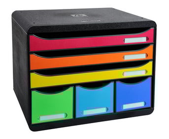 Exacompta Schubladenbox STOREBOX 6 Fächer