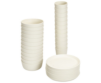 Betzold Geschirr Set aus biobasiertem treeNside Material 36 teilig