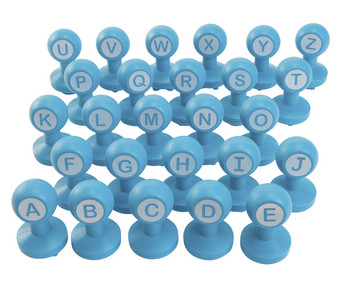 Buchstaben Knet Stempel 26 Stück