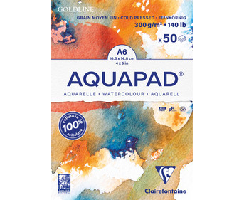 Clairefontaine Aquarellblock naturweiß 300 g/m²