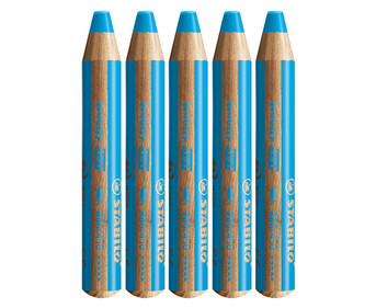 STABILO® Buntstifte woody 3 in 1 Einzelfarben 5 Stück