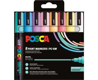 POSCA Marker Set pastell 8er Set