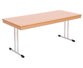 Klapptisch 120 x 70 cm T Fuß Gestell