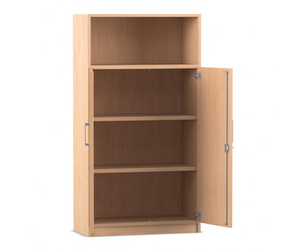 Flexeo® Kombi Schrank unten Drehtüren oben 1 Fach = 4 Ordnerhöhen