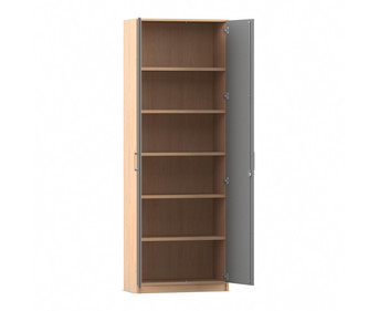 Flexeo® Drehtüren Schrank 6 Fächer = 6 Ordnerhöhen