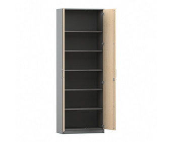 Flexeo® Drehtüren Schrank 6 Fächer = 6 Ordnerhöhen