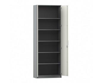 Flexeo® Drehtüren Schrank 6 Fächer = 6 Ordnerhöhen