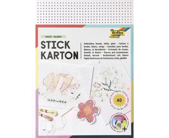 Stickkarton unbedruckt