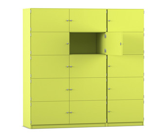 Flexeo® Schließfachschrank 15 geschlossene Fächer Breite 190 5 cm