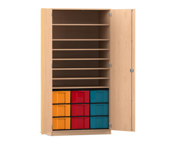 Flexeo® Bastelschrank Lukas 9 große Boxen 7 Fächer