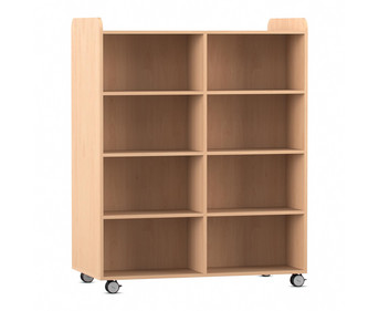 Flexeo® Bücherwagen beidseitig je 6 Fachböden