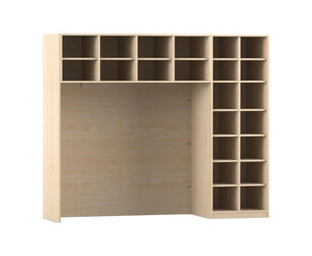 Flexeo® Bettzeugschrank für Liegen 22 Fächer H x B: 190 x 226 cm