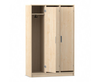 Flexeo® Garderobenschrank Armadio 3 Türen mit Fachböden Höhe 154 8 cm