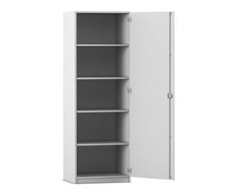 Flexeo® Schrank 5 Fächer 1 Tür Breite 64 1 cm