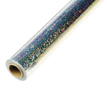 Holografische Folie in Silber