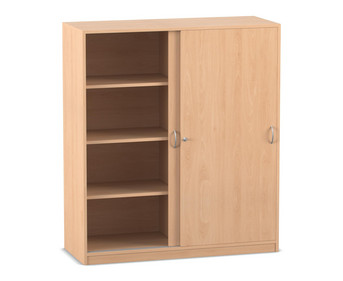 Flexeo® Schiebetürenschrank 8 Fächer Mittelwand Breite 126 4 cm