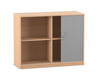 Flexeo® Rollladenschrank 4 Fächer Mittelwand Breite 126 4 cm