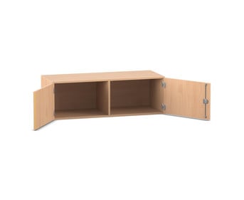 Flexeo® Aufsatzschrank 2 Fächer 2 Türen Breite 126 4 cm