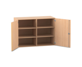 Flexeo® Aufsatzschrank 6 Fächer 2 Türen Breite 126 4 cm