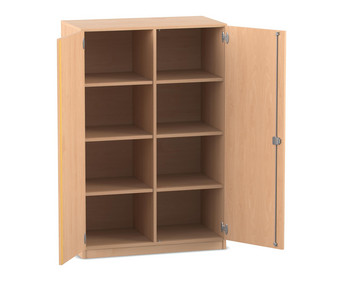 Flexeo® Schrank 8 Fächer Mittelwand 2 Türen Breite 94 4 cm