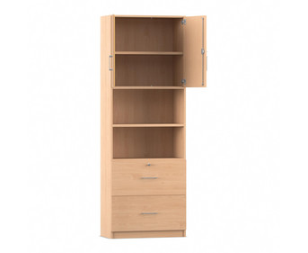 Flexeo® Kombi Schrank 2 großen Schubladen = 6 Ordnerhöhen