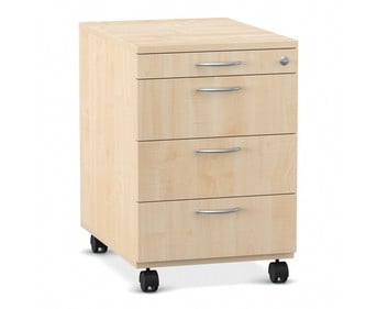 Flexeo® Schreibtisch Container mit 4 Schubladen