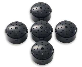 5er Set Rec´n´Play Sprach Knopf schwarz