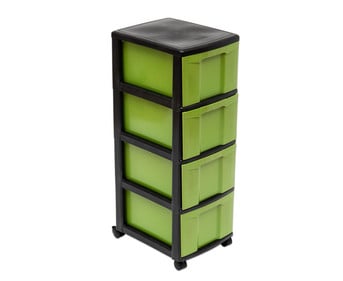 Betzold Rollcontainer 4 große Boxen aus biobasiertem treeNside Material