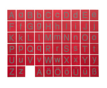Betzold Fühl und Tastplatten Groß und Kleinbuchstaben