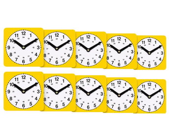 Betzold Set mit 10 Lernuhren
