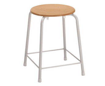 Hocker vierbeinig mit Steg Höhe 60 cm