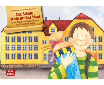 Die Schule ist ein großes Haus Kamishibai Bildkartenset