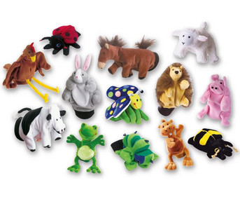 beleduc Handpuppenset Tiere 13 teilig