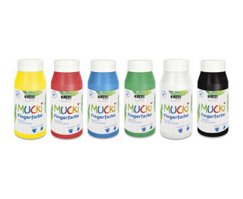 MUCKI Fingerfarben 6x750ml