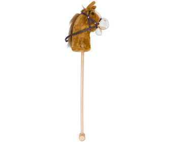 Steckenpferd mit Plüschkopf