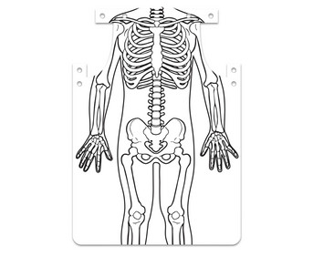 Skelett Schürze zum Selbstgestalten
