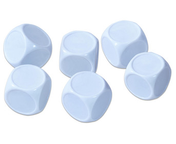 Betzold Blanko Würfel Set weiß 6 Stück
