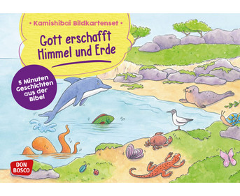 Gott erschafft Himmel und Erde Kamishibai Bildkartenset
