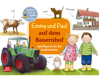 Emma und Paul auf dem Bauernhof Spielfiguren für die Erzählschiene