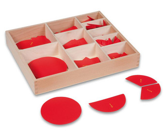 Nienhuis Kasten mit Bruchrechenkreisen