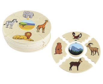 beleduc NAWITO Puzzle Tierwelten