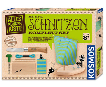 KOSMOS Bastelbox Schnitzen Komplett Set