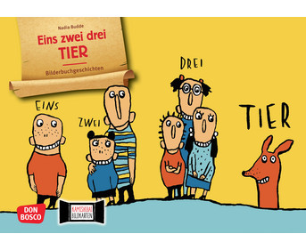Eins zwei drei Tier Kamishibai Bildkartenset