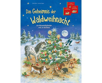 Das Geheimnis der Waldweihnacht Adventskalender mit 24 Büchlein