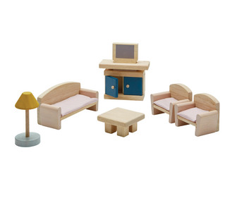 PLANTOYS Puppenhausmöbel Wohnzimmer