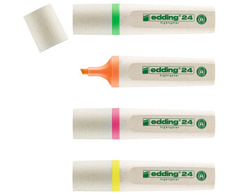 edding 24 EcoLine Textmarker 4er Set