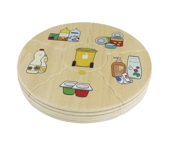 beleduc HUMANICO Puzzle Mülltrennung