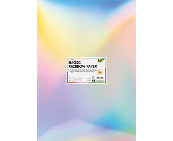 Tonpapier Magic Rainbow irisierend 120 g/m² 50 x 70 cm 10 Bogen